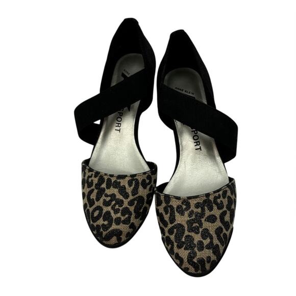 ANNE KLEIN Women’s NEW Tara Natural/Black Wedge Heels Shoes | Size 6.5 - Picture 2 of 5